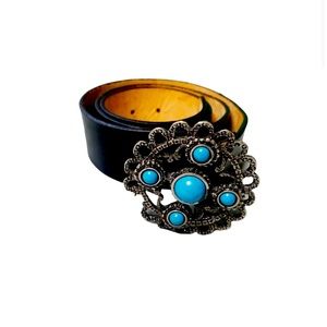 Beautiful Black Leather Belt